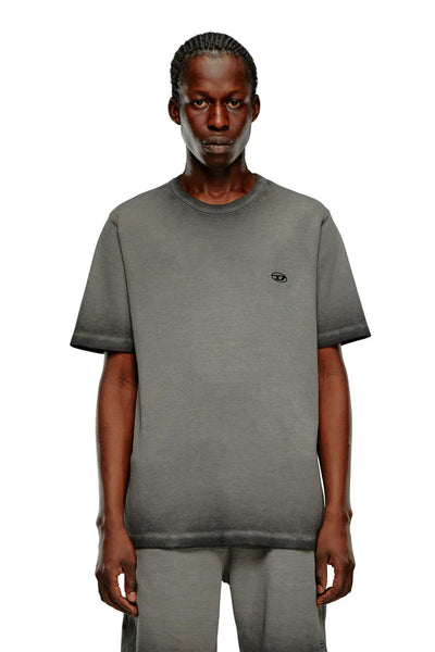 Waffle T-shirt with embroidered logo